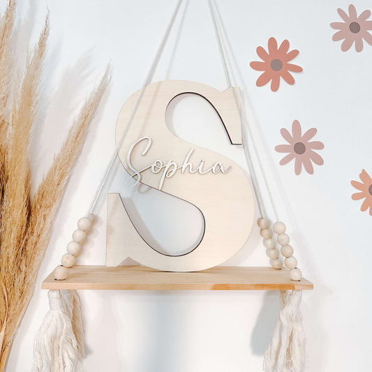 Plain Wooden Initial