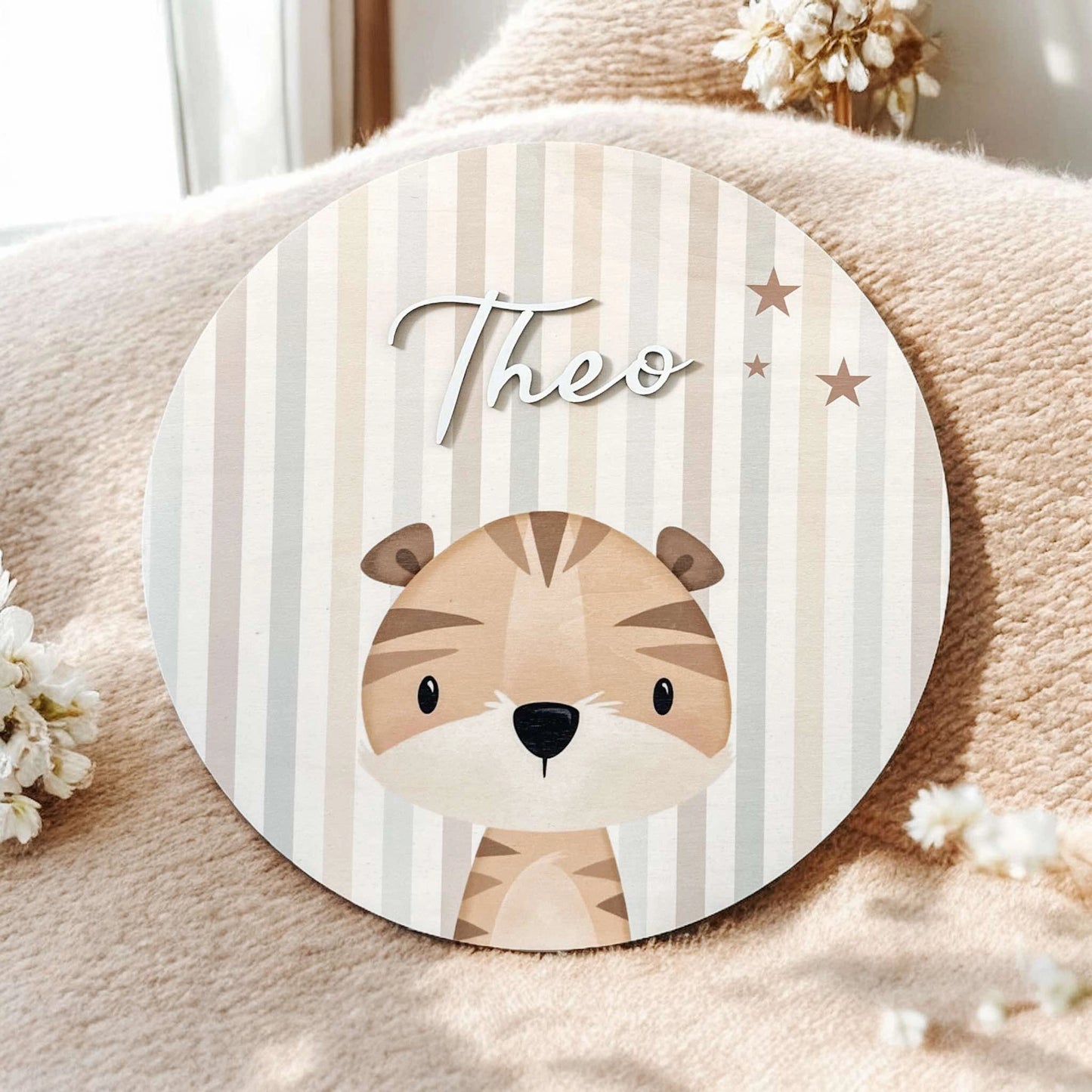 Jungle Stripes Wooden Plaque
