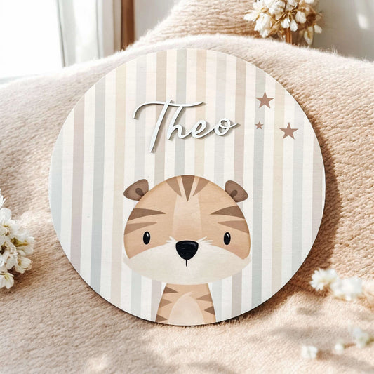 Jungle Stripes Wooden Plaque