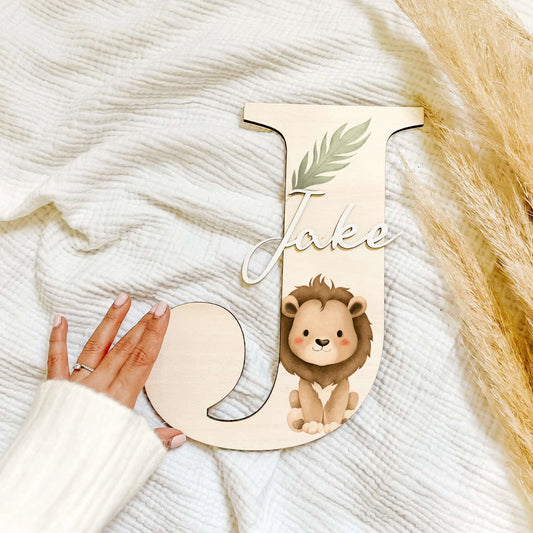 Roaring Lion Wooden Initial
