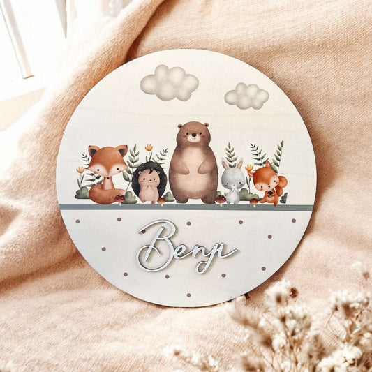 Woodland Whispers Wooden Plaque